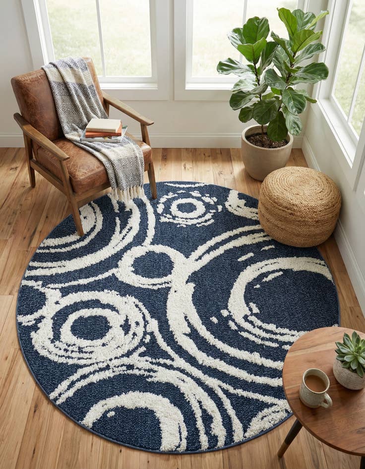 Detail image of 5' 3 x 5' 3 Boho Round Rug