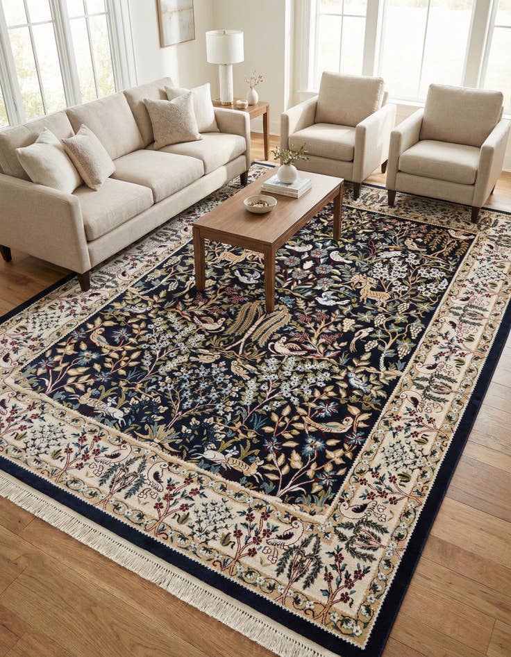 Detail image of 7' 10 x 10' Nain Design Rug