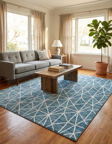8' x 10' Lattice Trellis Rug