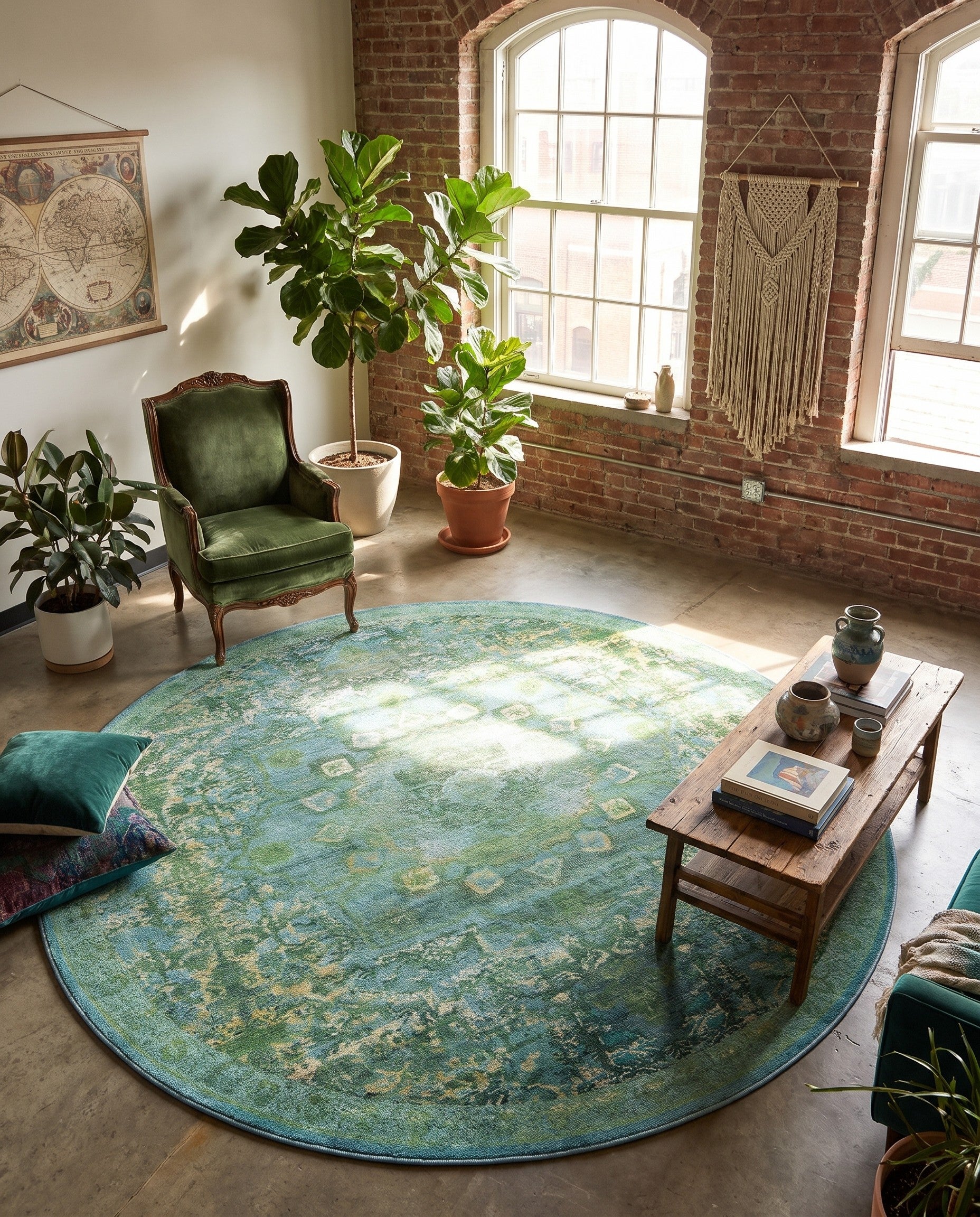320cm x 320cm Renaissance Rond Vloerkleed