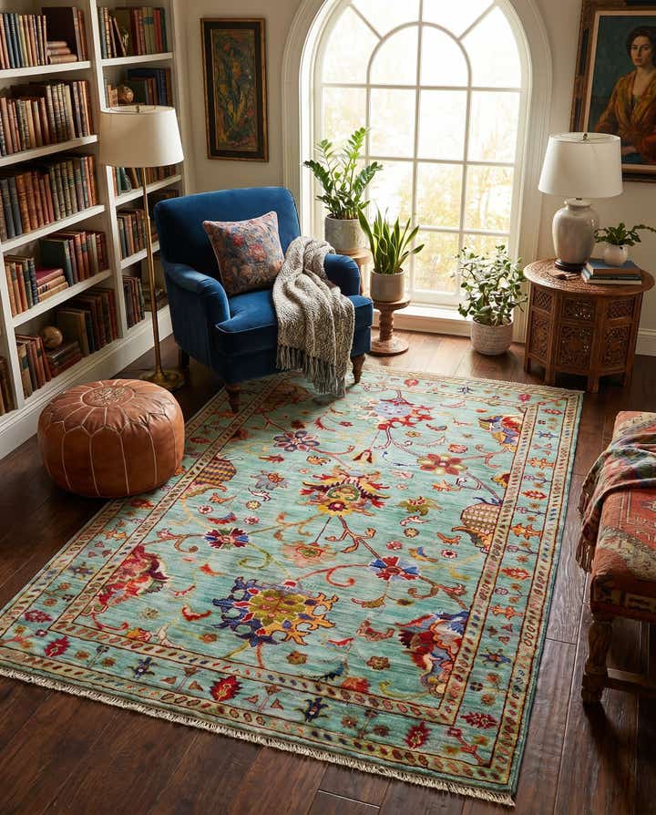 3' 4 x 5' Hand Knotted Ariana Ziegler Rug