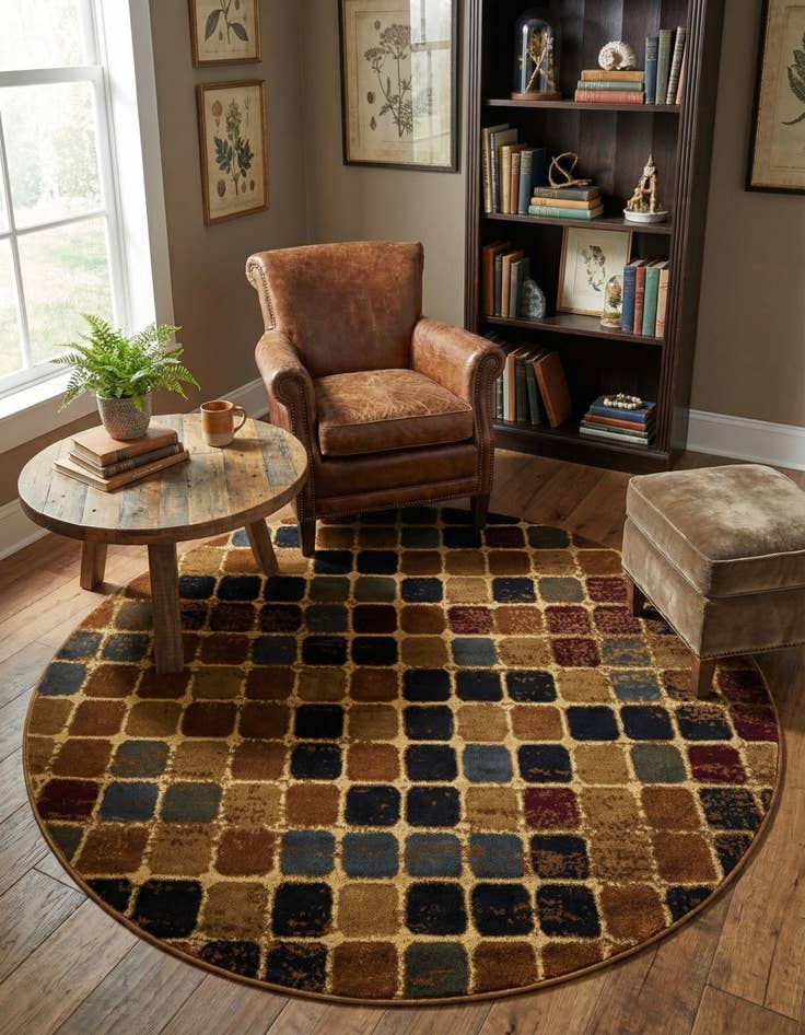 Detail image of 6' x 6' Cafe Round Rug