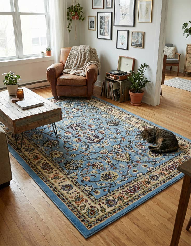 Detail image of 6' x 9' Kashan Design Rug