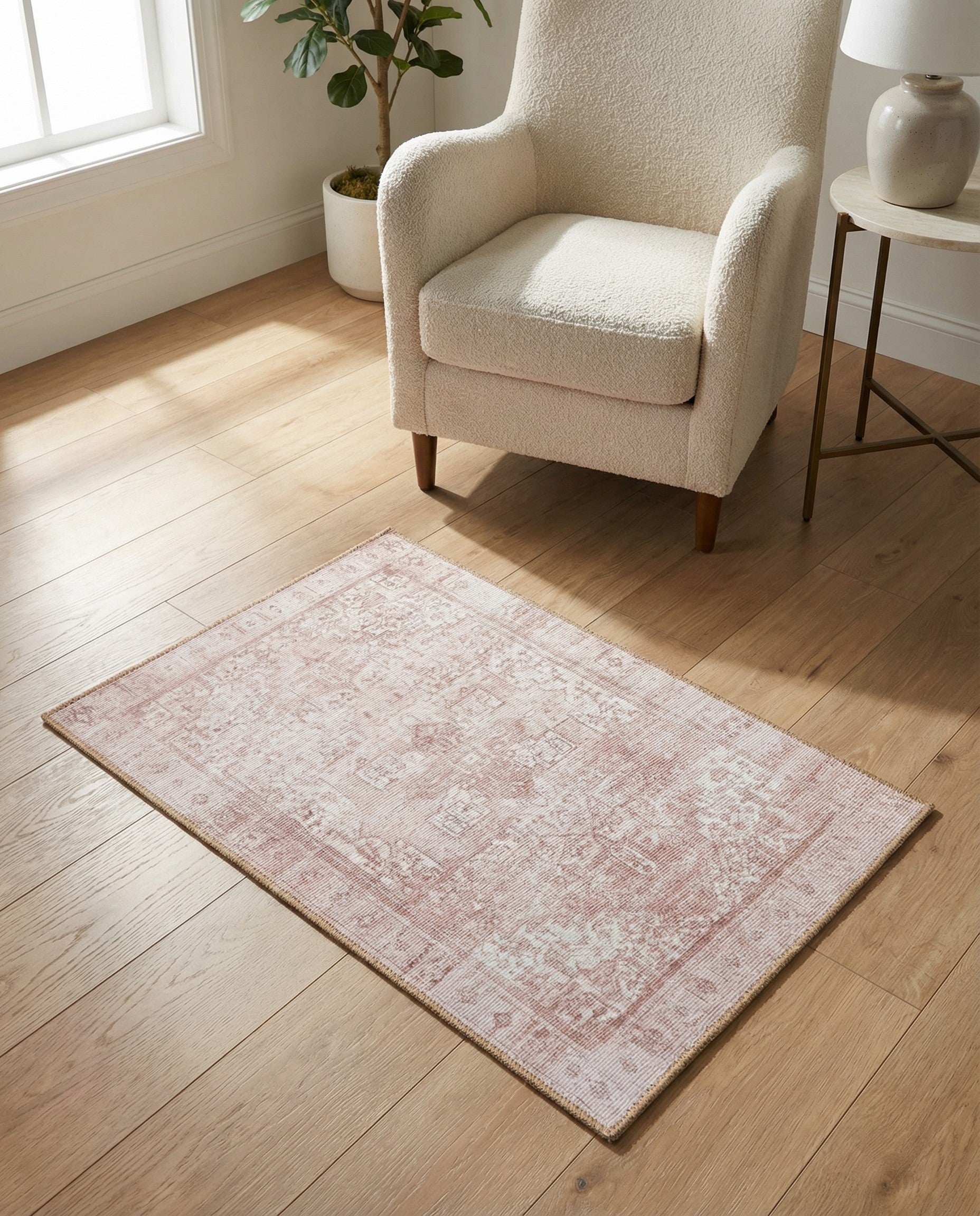 Beige Washable Timeless Rug