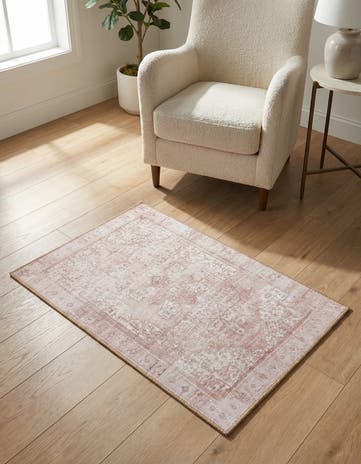 Beige Washable Timeless Rug