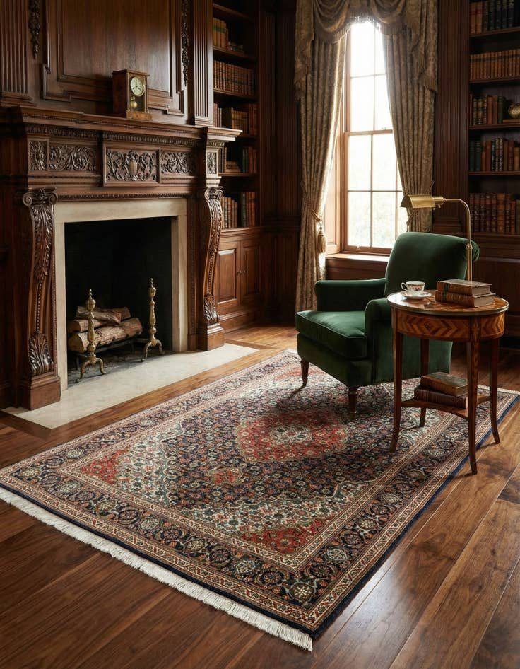 Detail image of 3' 3 x 5' 1 Tabriz Mahi Rug