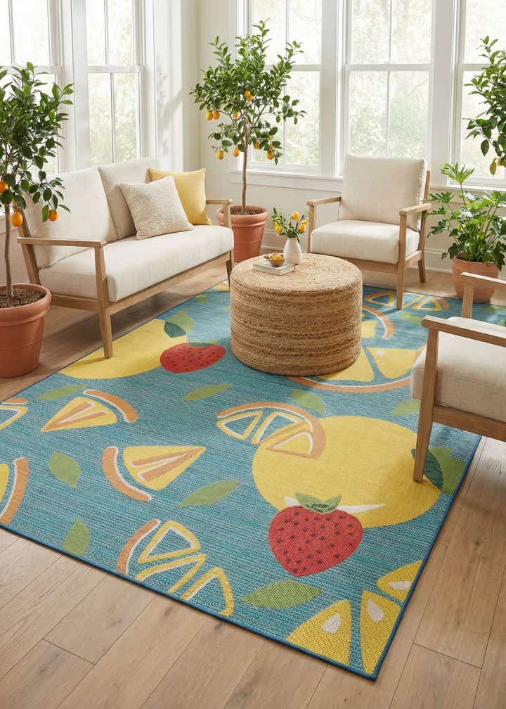 9' x 12' Easy-Clean Baja Indoor / Outdoor Rug