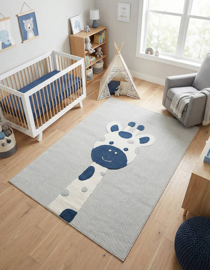 Detail image of 6' x 9' Whimsy Kids Rug