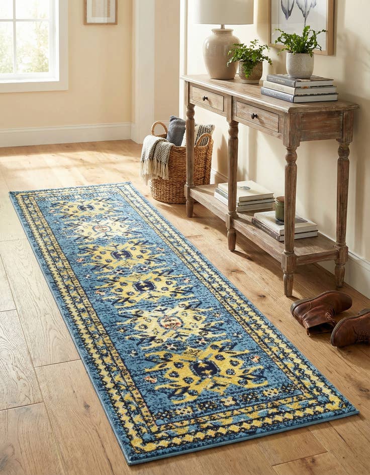 Detail image of 2' x 8' 2 Heris Runner Rug