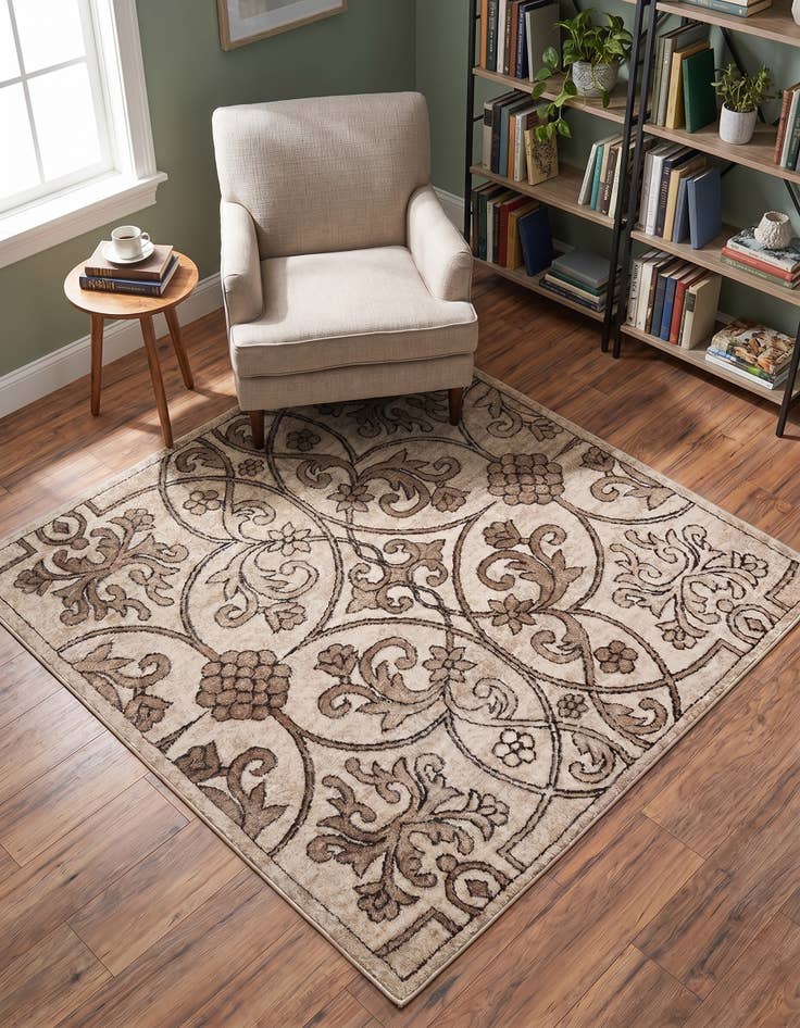 Detail image of 4' x 4' Himalaya Square Rug