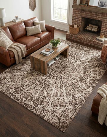 Brown Monte Carlo Rug