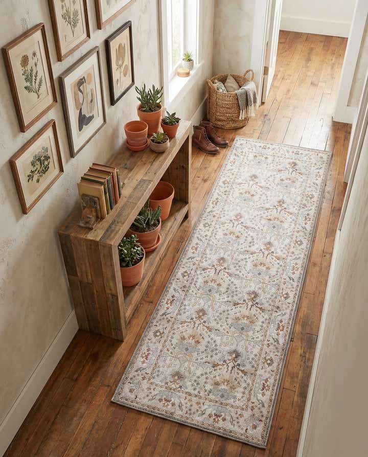 2' x 6' 1 Washable Timeless Runner Rug