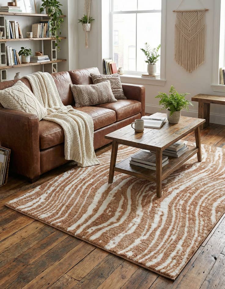 Detail image of  5' x 8' Sepia Rug