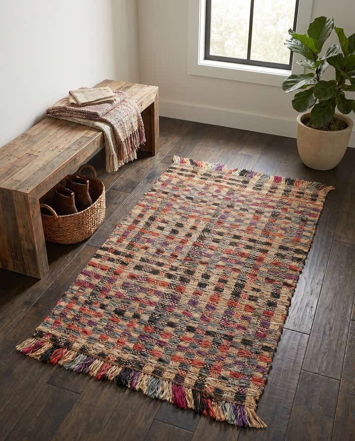 3' 1 x 5' 1 Hand Woven Chunky Jute Rug