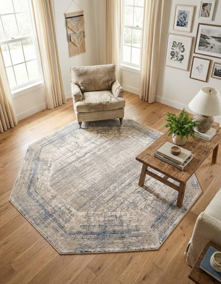 Detail image of 7' 10 x 7' 10 Deepa Octagon Rug