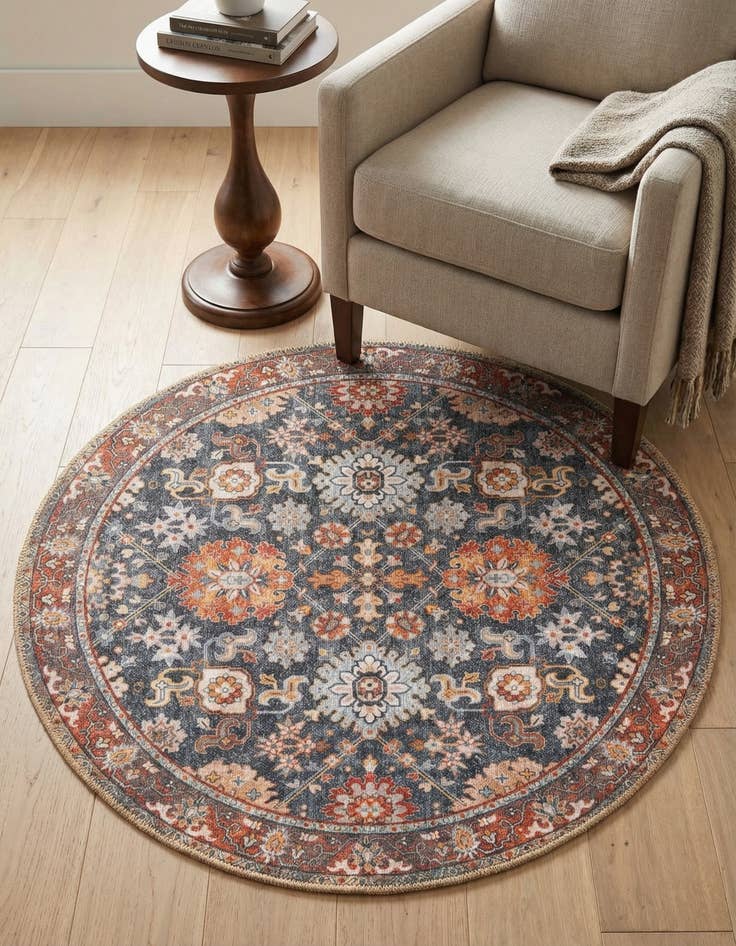 Detail image of 3' 6 x 3' 6 Timeless Round Rug