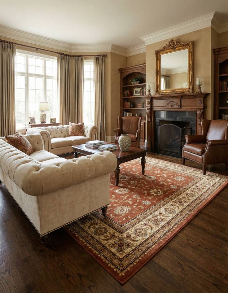 Detail image of 10' x 13' Classic Agra Rug