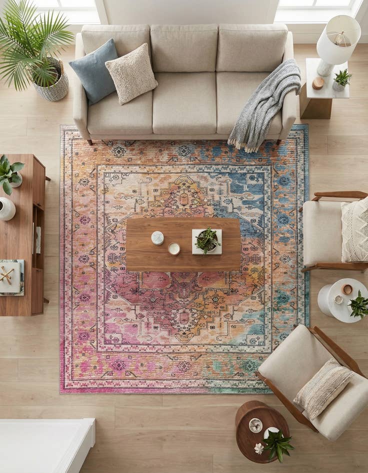 Detail image of 7' 10 x 7' 10 Medina Square Rug