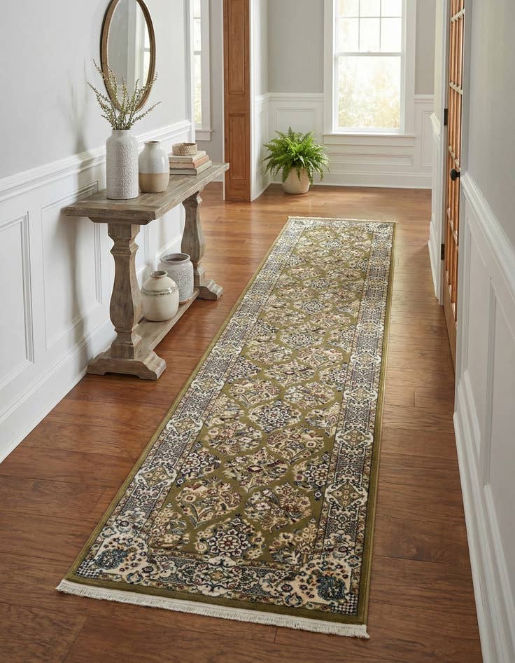 Detail image of 3' x 13' Nain Design Runner Rug