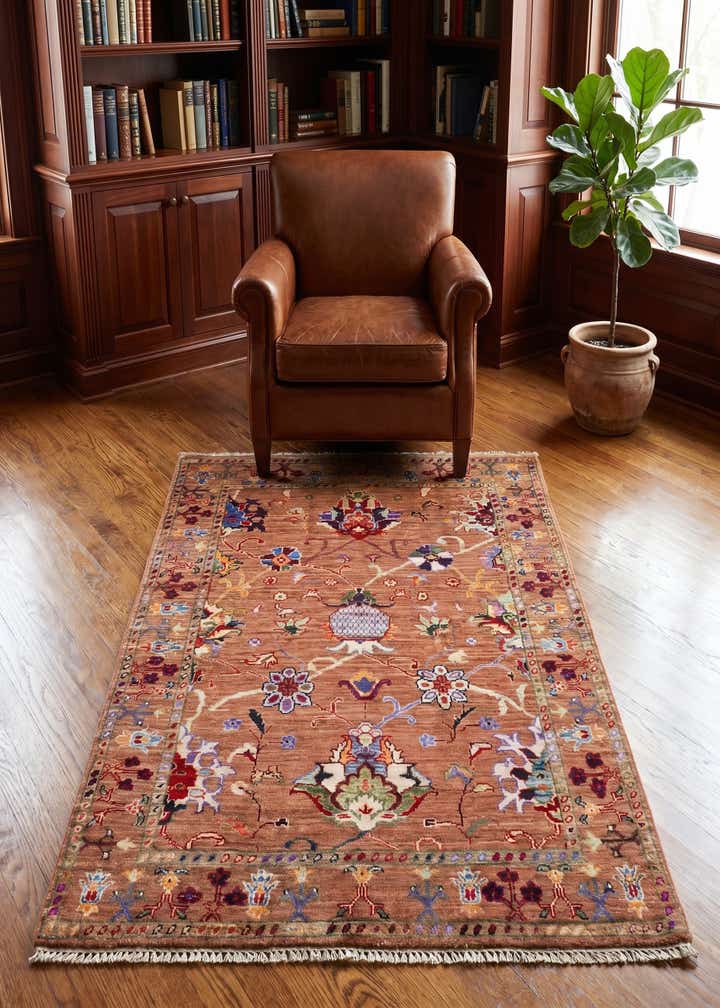 3' 4 x 5' 1 Hand Knotted Ariana Ziegler Rug