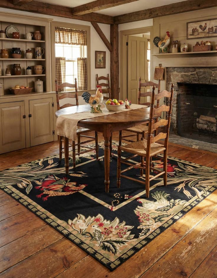 Detail image of 6' x 6' Pastoral Square Rug