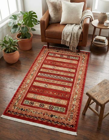 Rust Red Kashkuli Gabbeh Rug