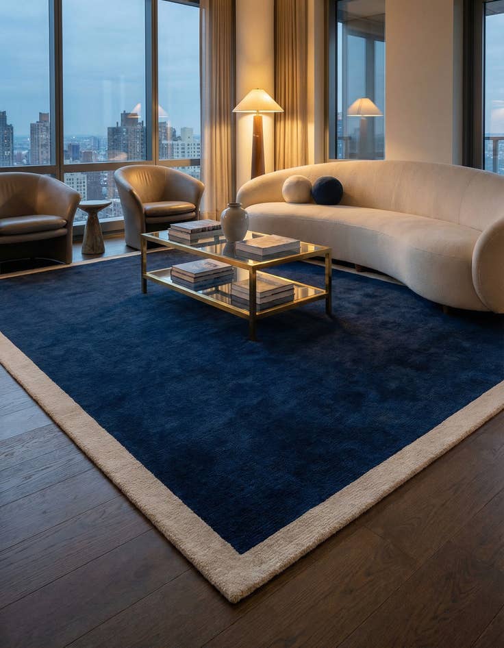 Detail image of 7' 10 x 10' Jill Zarin Border Wool Rug