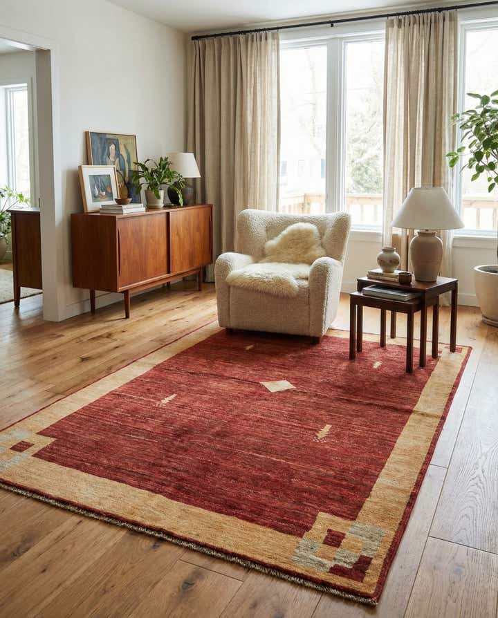 3' 10 x 5' 10 Hand Knotted Modern Ziegler Rug