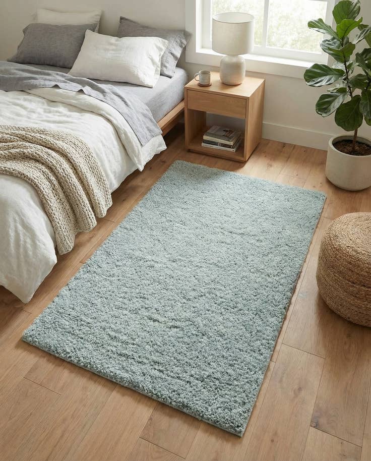 Detail image of 3' 3 x 5' 3 Soft Solid Shag Rug