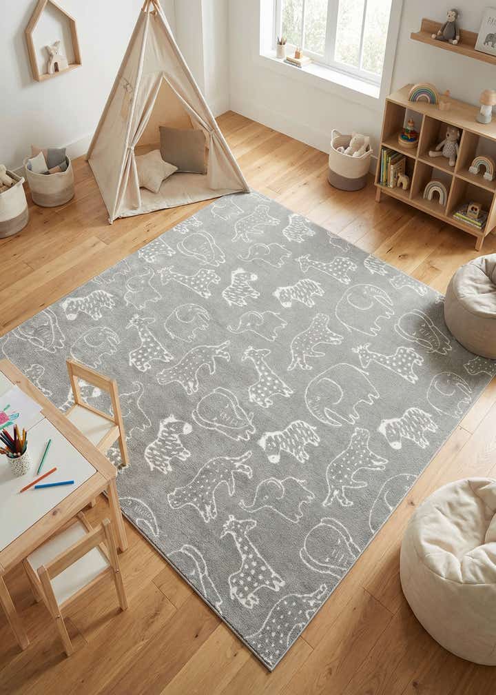 10' x 10' Whimsy Kids Square Rug