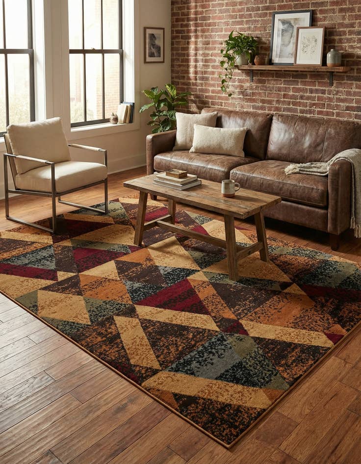 Detail image of  5' 3 x 8' Cafe Rug