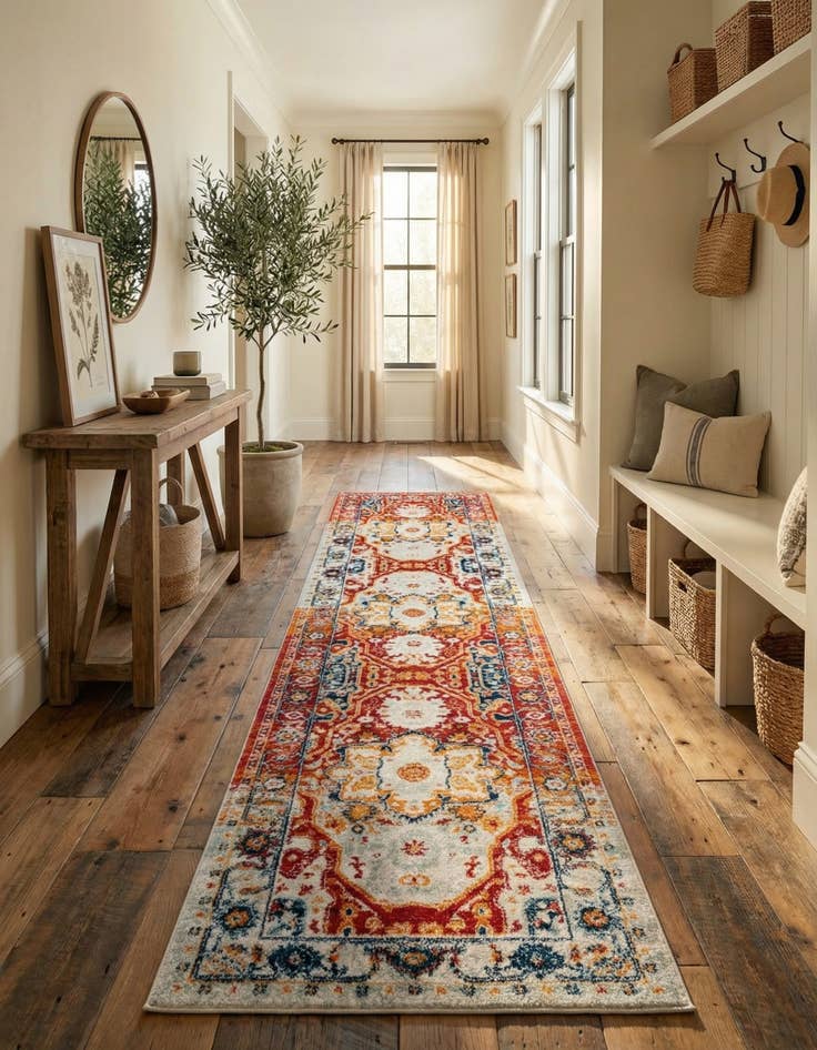 Detail image of 3' x 13' Madeline Vintage Runner Rug