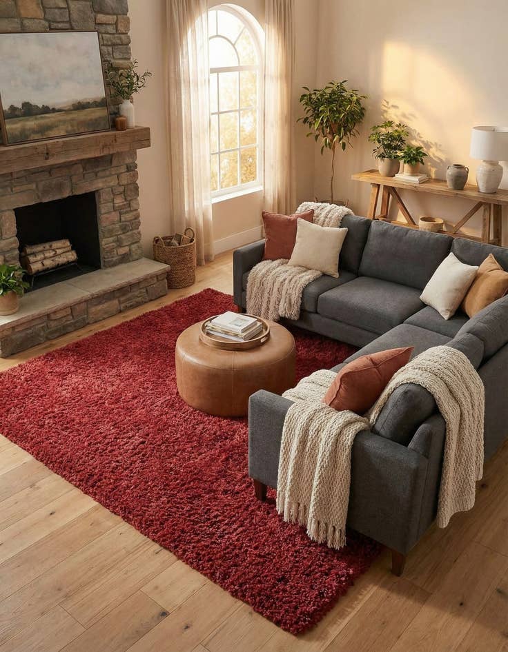 Detail image of 10' x 13' Zermatt Shag Rug