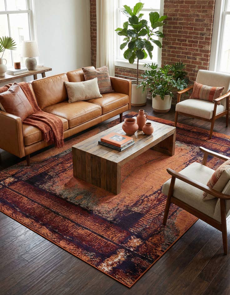 Detail image of 8' x 11'  Washable Casablanca Rug