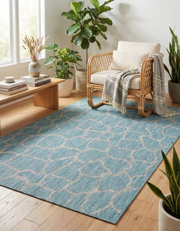5' 3 x 8' Easy-Clean Safari Indoor / Outdoor Rug
