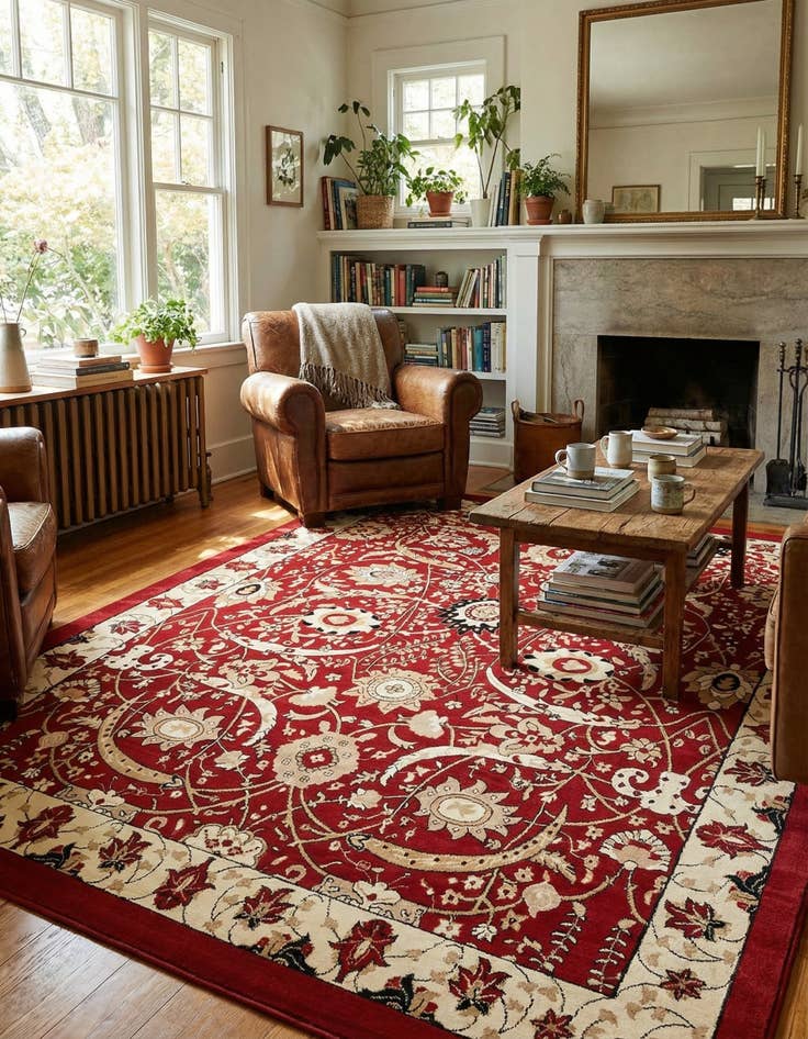 Detail image of 9' x 12' Isfahan Design Rug