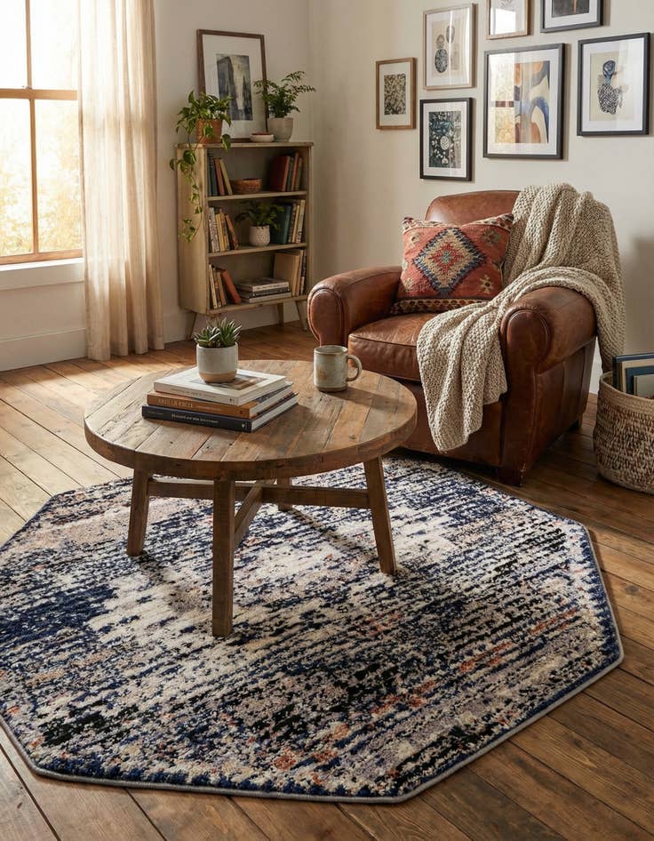 Detail image of 4' x 4' Tucson Octagon Rug