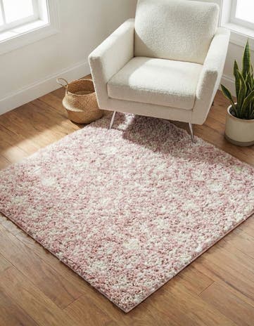 3' x 3' Moroccan Trellis Shag Square Rug