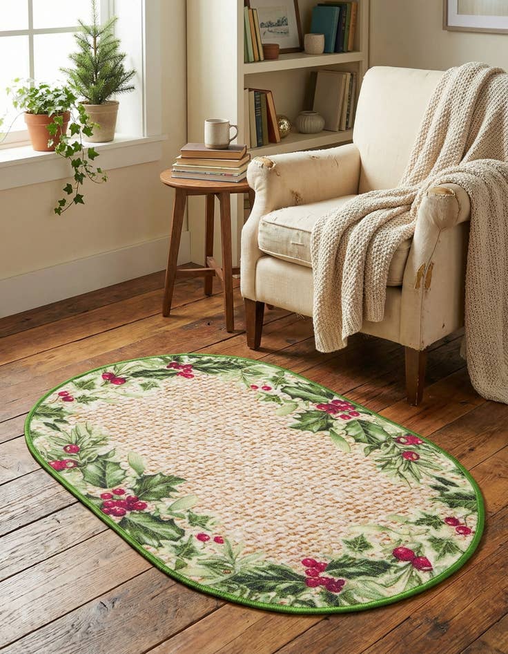 Detail image of 2' x 3' 1 Washable Jill Zarin Caribbean Indoor / Outdoor Oval Rug