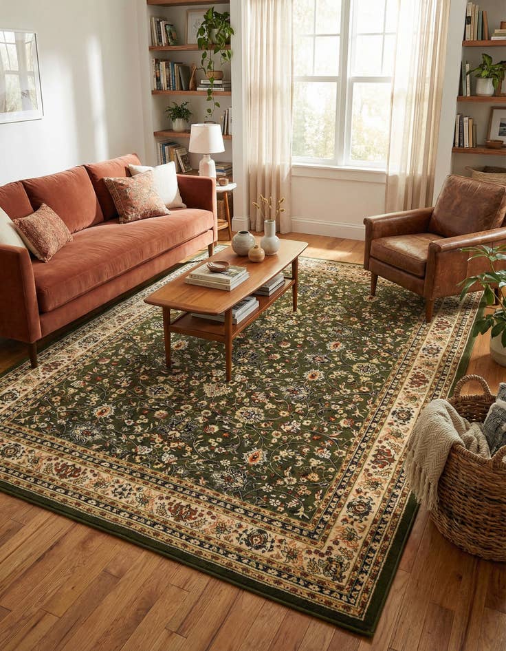 Detail image of 10' x 14' Kashan Design Rug