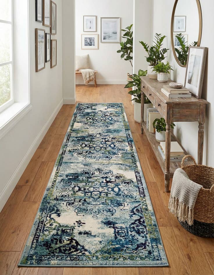 Detail image of 2' 7 x 10' Washable Palazzo Runner Rug