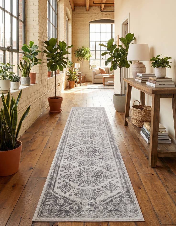 Detail image of 2' 7 x 14' Oxford Runner Rug