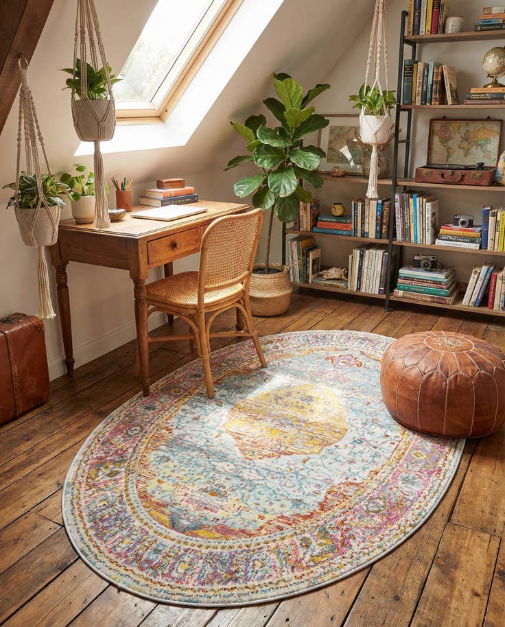 Vue détaillée : 100cm x 160cm Havana Tapis Ovale