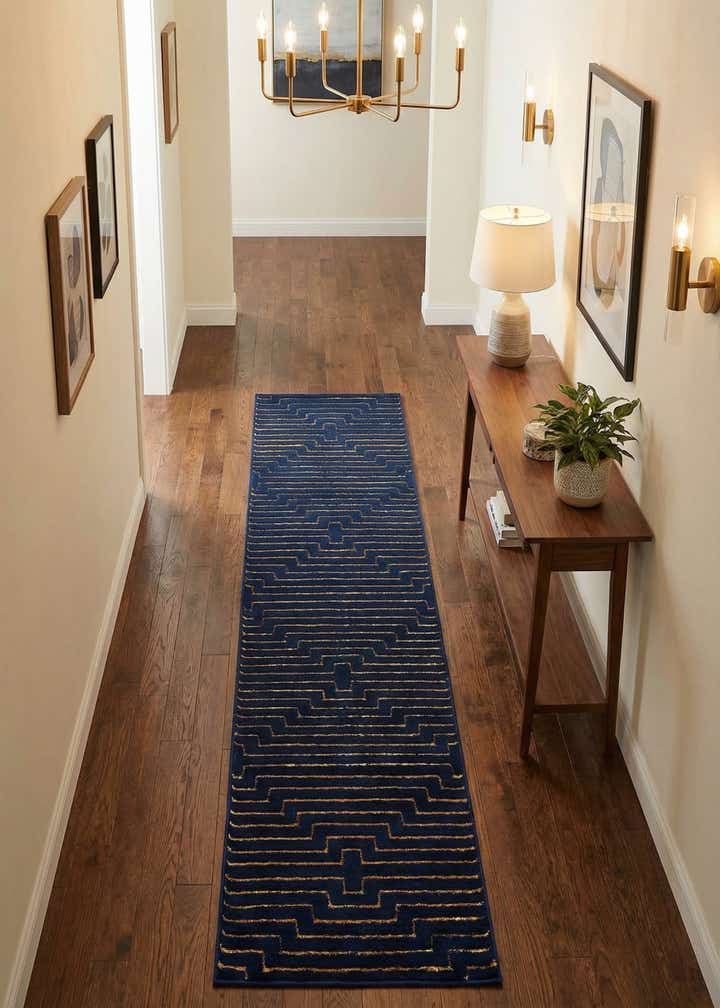 2' x 8' Vogue Geo Runner Rug