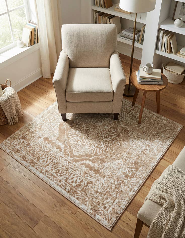 Detail image of 4' x 4' Oxford Square Rug