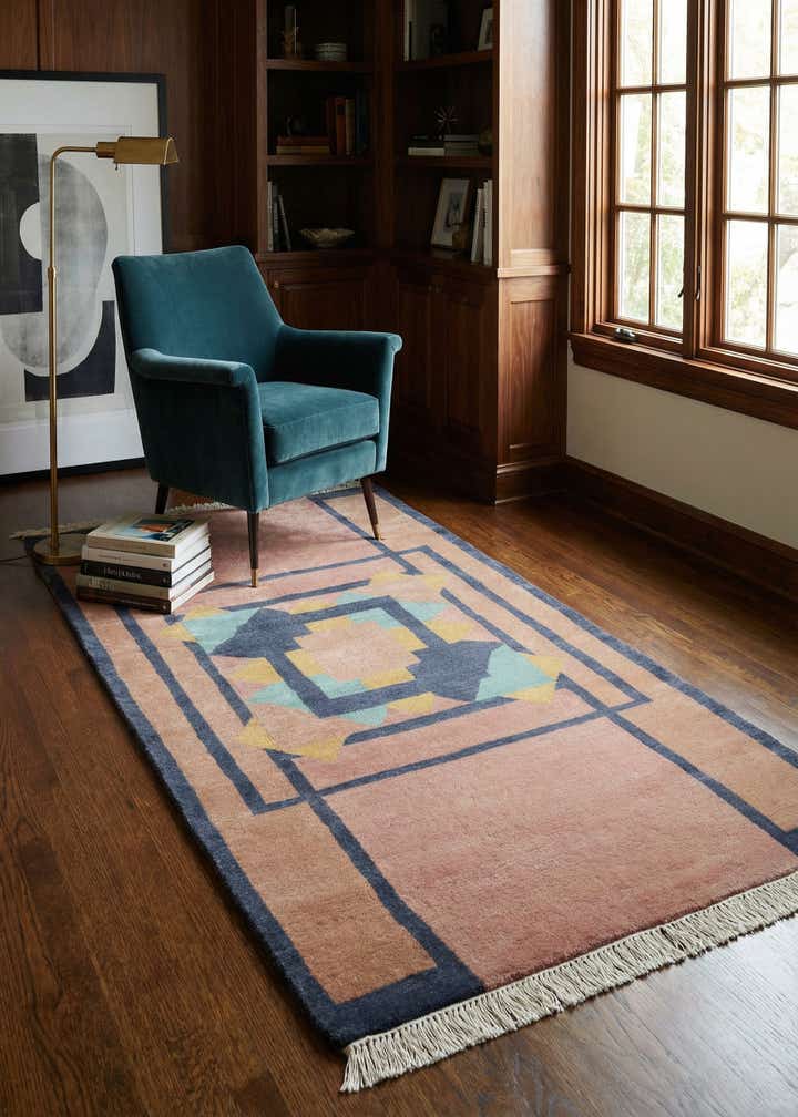 3' 5 x 6' 5 Hand Knotted Tibet Oriental Wool Rug