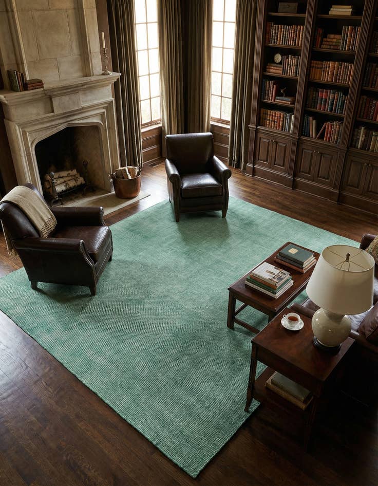 Detail image of 7' 10 x 10' Hand Woven Jill Zarin English Manor Farmhouse Wool Rug