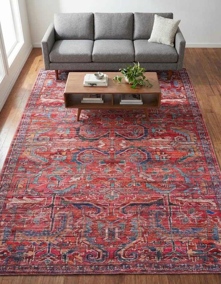 Detail image of 7' 3 x 10' Washable Maahru Rug