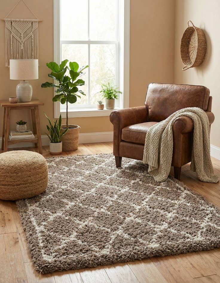 Detail image of 5' x 8' Infinity Shag Rug