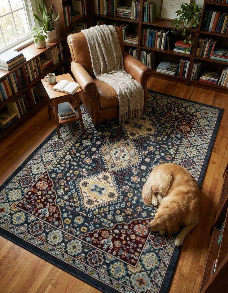 Detail image of 6' x 9' Kamala Washable Rug